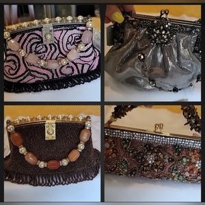 4 VINTAGE'S EVENING PURSES NWT'S (SELL SEPARATE IF WANTED) 3 YILIN, 1 TED ANTHON